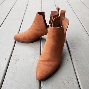 Brown Suede Booties